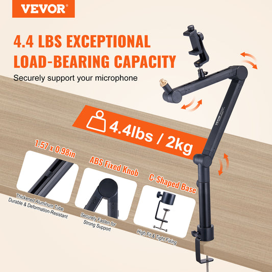 VEVOR Microphone Boom Arm With Desk