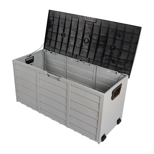 75gal 130lb Black Lid Plastic Patio Storage Box