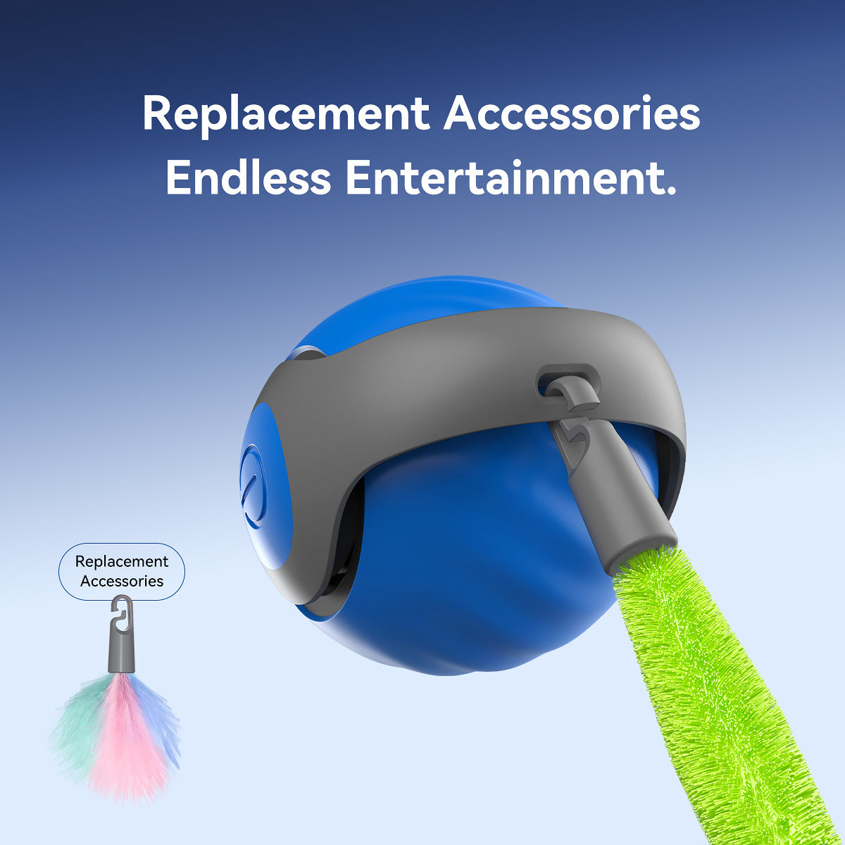 2025 Smart Interactive Cat Ball,Type-C Rechargeable