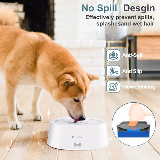 2-liter Pet Drinking Basin With Splash Proof Design