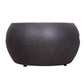 Faux Concrete Texture Round Dark Propane Outdoor Fire Pit