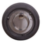 Faux Concrete Texture Round Dark Propane Outdoor Fire Pit