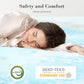 Memory Foam Cooling Gel Swirl Infused Bed Topper For Back Pain