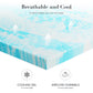 Memory Foam Cooling Gel Swirl Infused Bed Topper For Back Pain