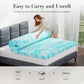 Memory Foam Cooling Gel Swirl Infused Bed Topper For Back Pain