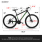A27366 27 Inch Mountain Bike 21 Speed, Suspension Fork, Aluminum Frame Disc Brake
