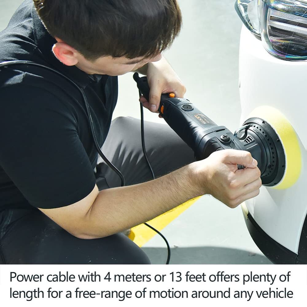 Dual Action Car Buffer, 21mm Random Orbital Polisher