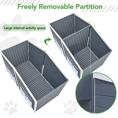 GO 47.2 Large Wooden Dog House Outdoor