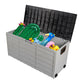 75gal 130lb Black Lid Plastic Patio Storage Box