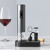 Electric Wine Opener Gift Set Automatic Corkscrew With Foil Cutter kit