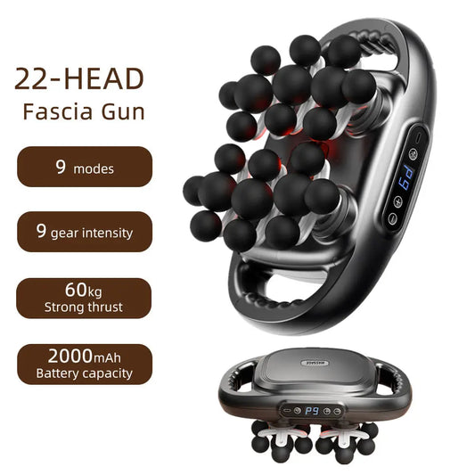 22-Head Fascia Gun High Massageador