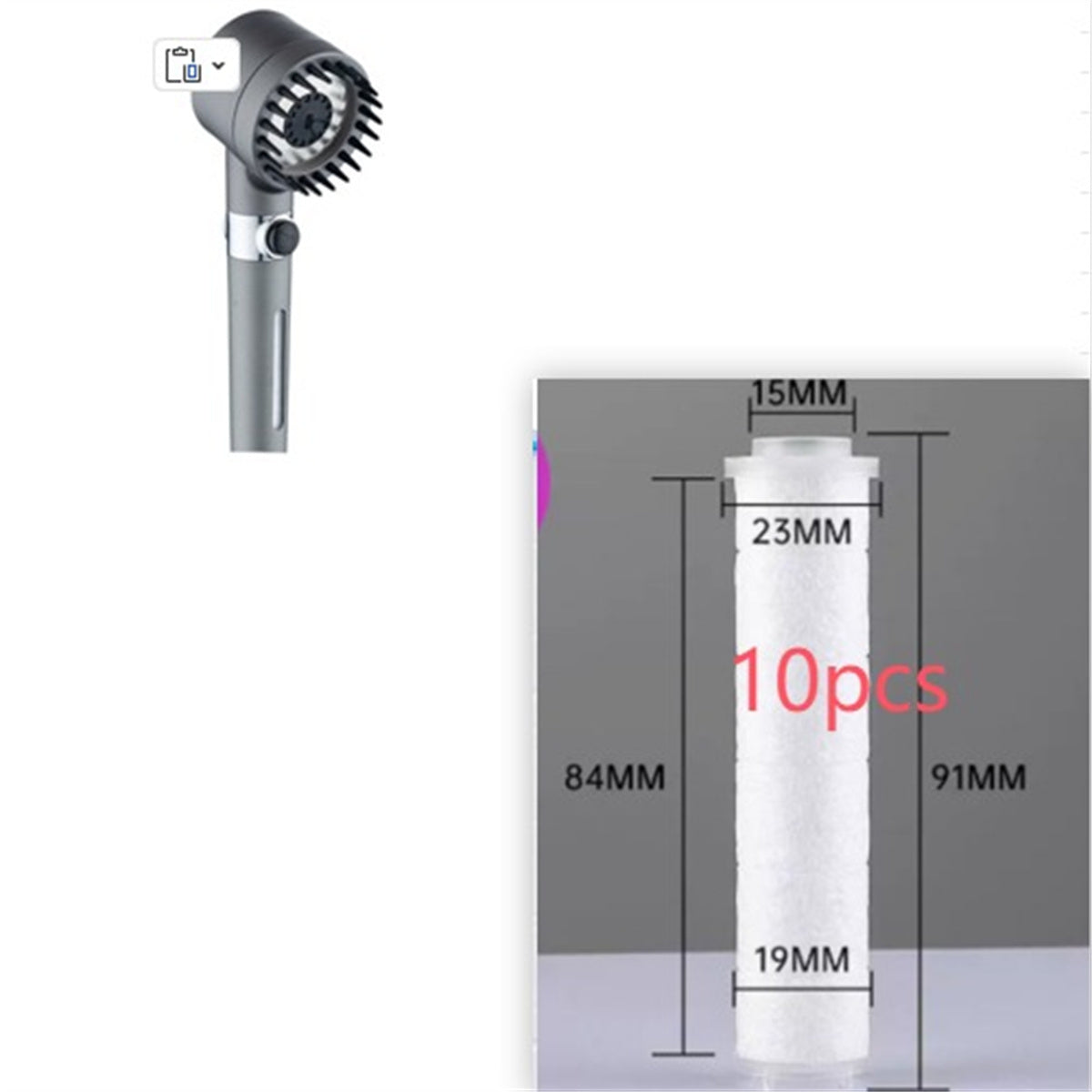 3 Modes Shower Head