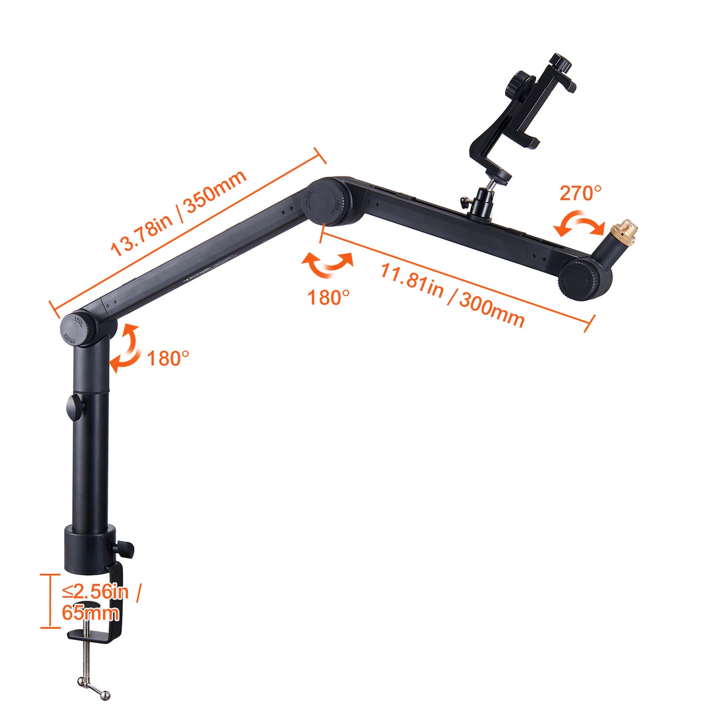 VEVOR Microphone Boom Arm With Desk