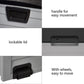 75gal 130lb Black Lid Plastic Patio Storage Box