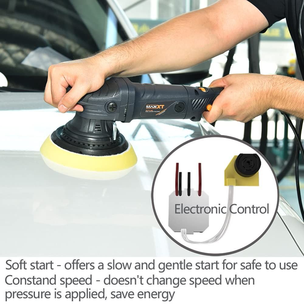 Dual Action Car Buffer, 21mm Random Orbital Polisher