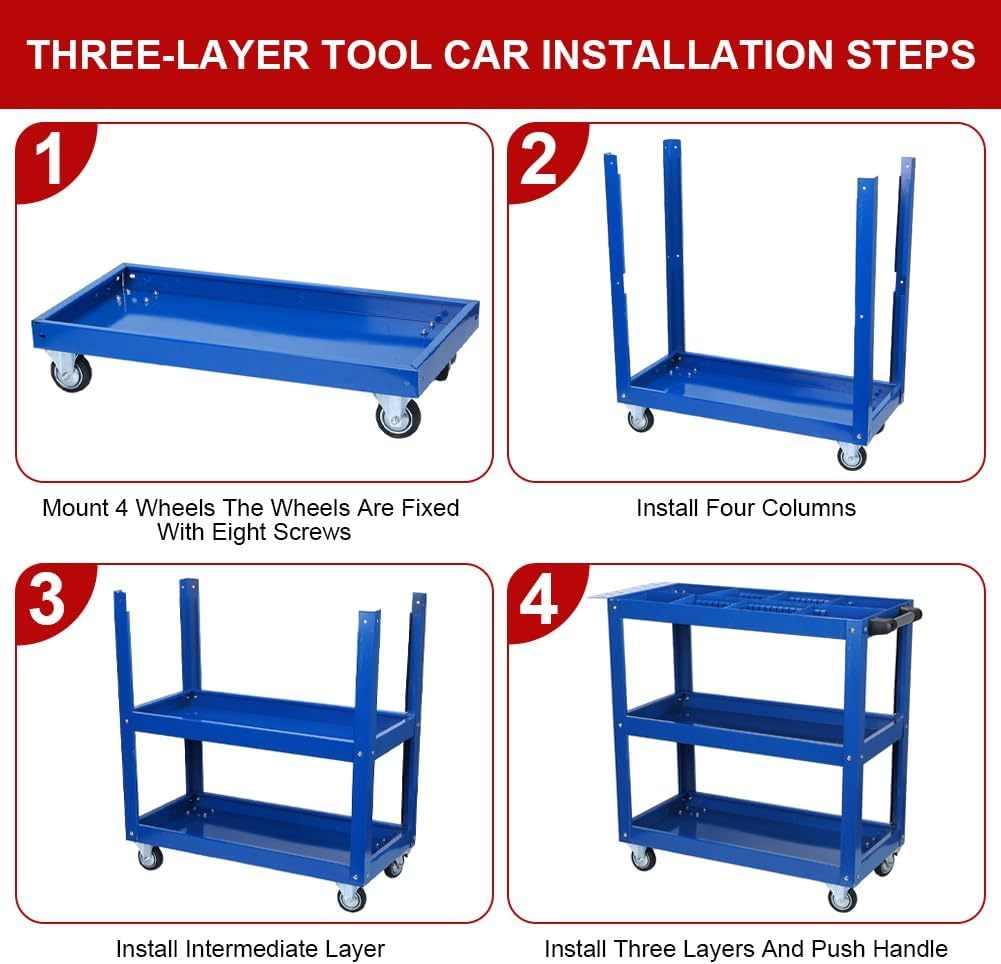 Metal Machine Tool Cart