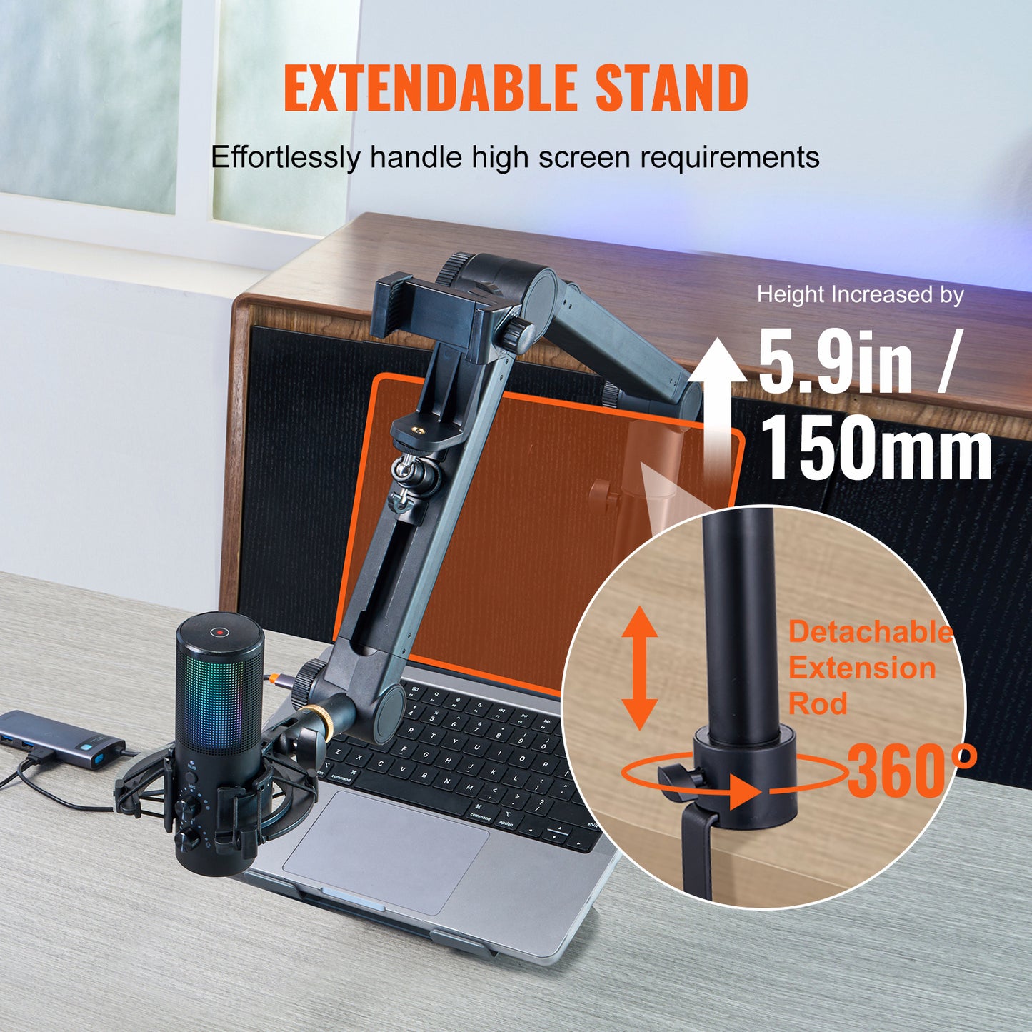 VEVOR Microphone Boom Arm With Desk